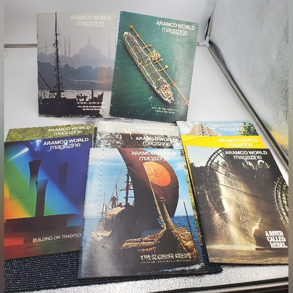Aramco World magazine 1970-1971/72/73 lot Of 10 issues Saudi Arabia  Middle East